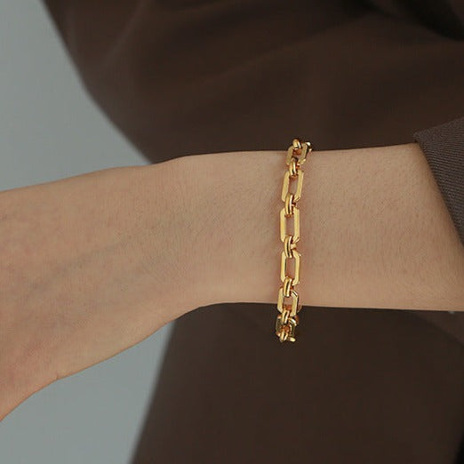 18k Gold Plated Chunky Chain Bracelet